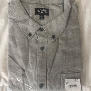 Brand New Billabong Charcoal Stretch Woven Shirt